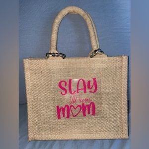 Slay mom mini tote